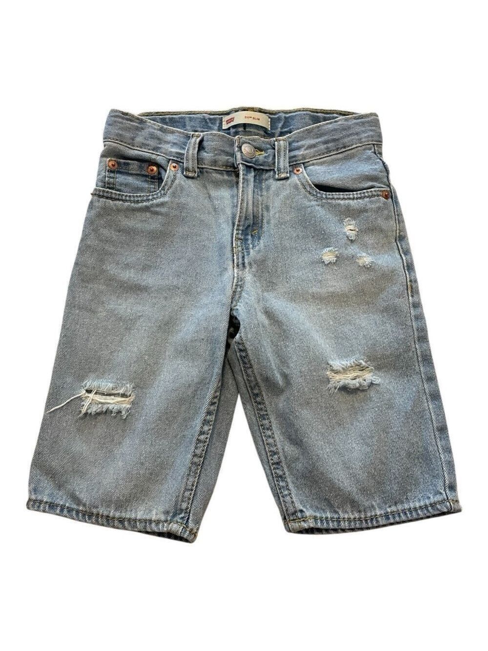 Boys Distressed Denim Shorts